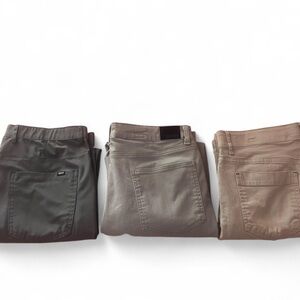 Calvin Klein Collection Men's Chinos - Black, Gray, and Tan